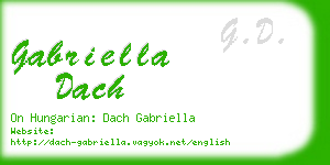 gabriella dach business card